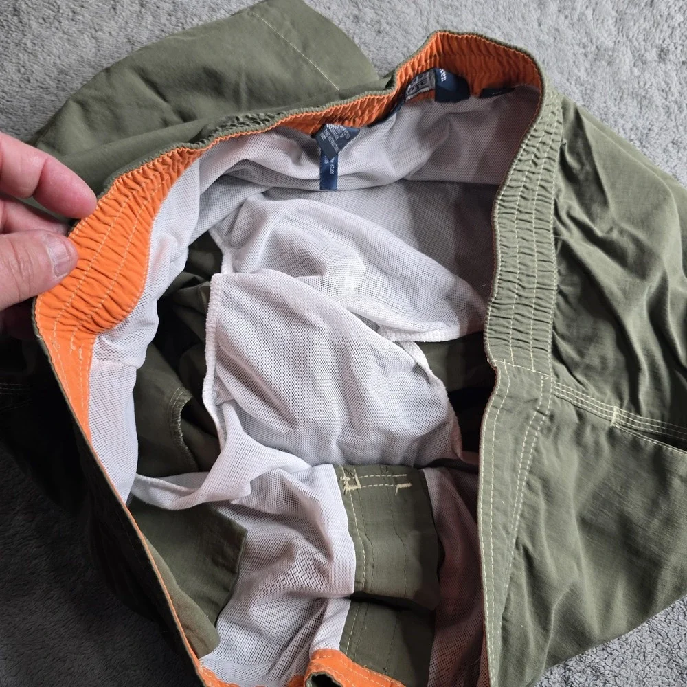 Polo Ralph Lauren Lined Swim Trunks Mens L Green Drawstring 9